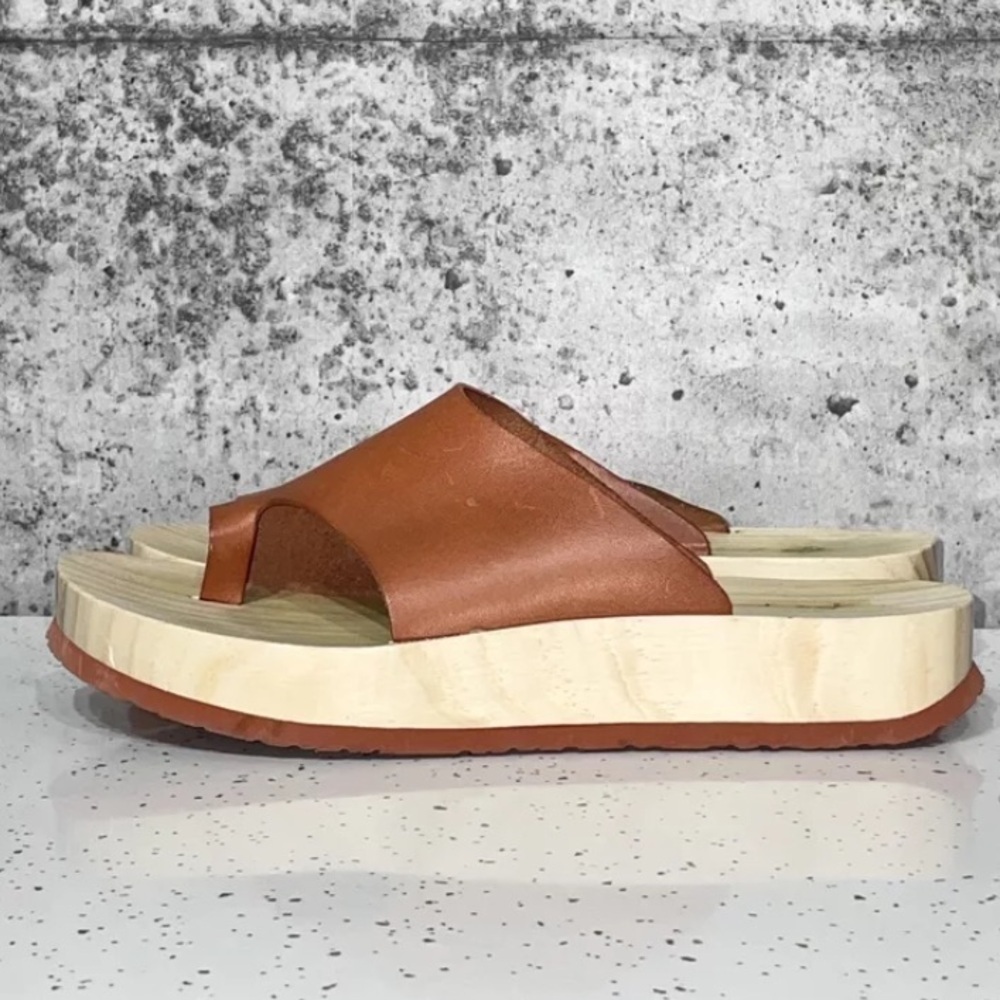 Free People Brown Platform Sandals